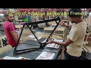 Manual Sticker Pasting Process