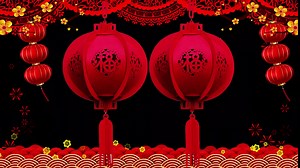Chinese Festival Celebration Paper Lantern, New Year, Spring Festival Decorate, Chinese Lucky Red Fu and Happy New Year 3D Puzzle Lantern (2 Lanterns)