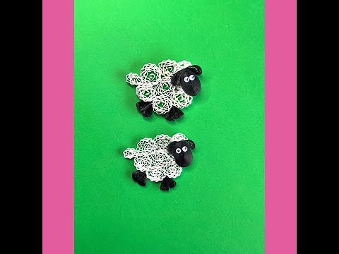 Quilling tutorial - Woolly sheep
