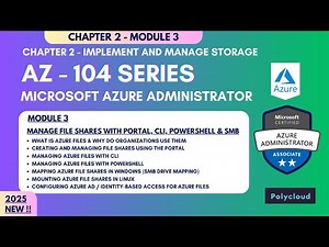 Azure Files Full Tutorial | Manage File Shares with Portal, CLI, PowerShell & SMB | AZ-104 Hands-On