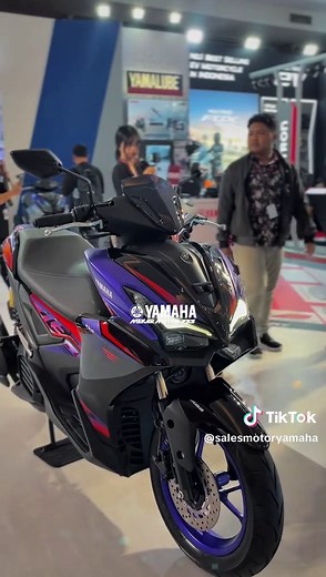 Discover the New Yamaha Aerox Alpha Cyber City ABS - Matte Purple Black