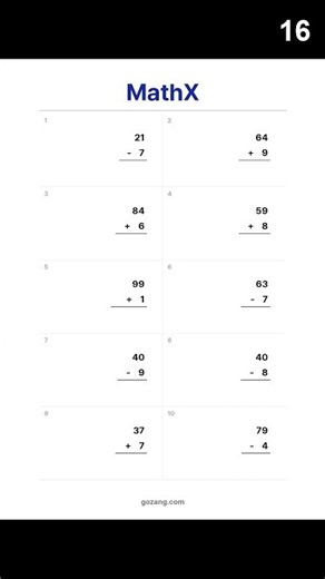 Free Beginner Math Worksheet #21 | Addition & Subtraction Practice #Shorts