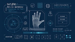 Animated infographics on the theme of computer security.