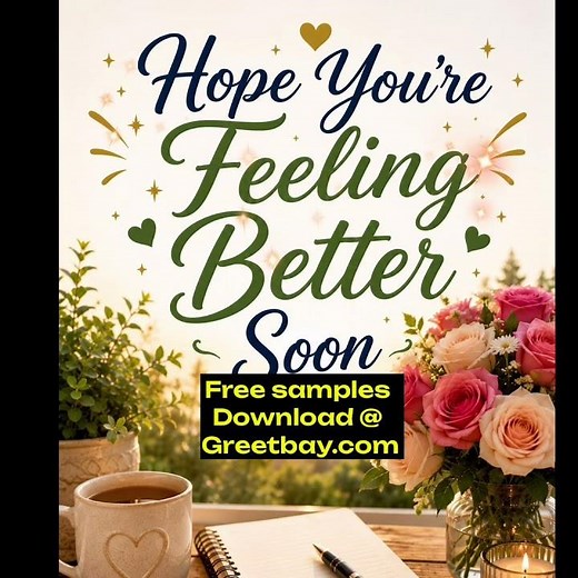 Hope You’re Feeling Better Soon – Thoughtful Get Well Video Message for WhatsApp