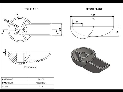 (Part 3) تعلم الرسم على برنامج سوليد ورك