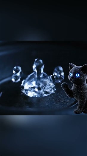 ASMR: A Cute Cat Plays with a Water Droplet 💧 #Cute #ASMR #AI