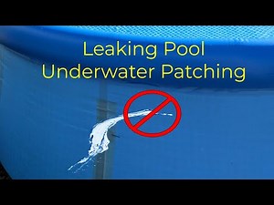How to repair a leak in an above ground pool, even under water?
