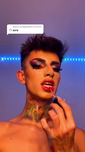 Colorful Body Art Showcase with LED Backdrop