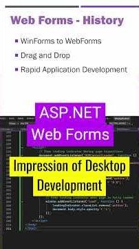 Why ASP.NET Web Forms was Great (.NET Frameworkd) #dotnet