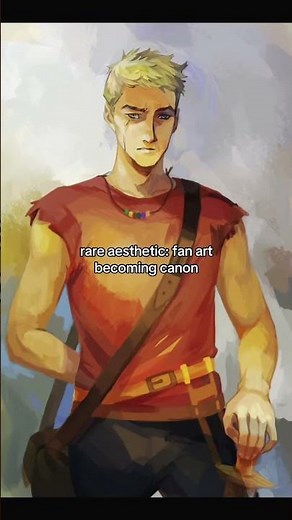 rare aesthetic: fan art becoming canon #percyjackson #booktok #pjo | credit: @ethan.xcv8