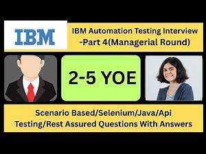 Automation Testing Interview Experience | Real-Time QA & SDET Interview Preparation 2025 - part 4