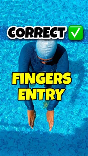 Correct ✅ Hand Entry in Freestyle Swimming #shorts #swimming