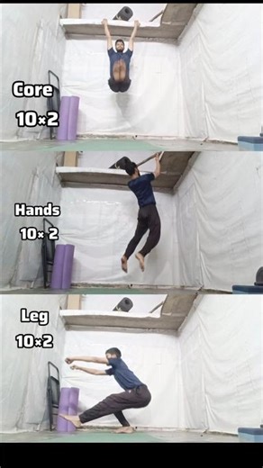 3 basic calisthenics exercises for beginners #calisthenics #homeworkout #shorts