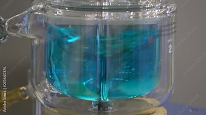 4K footage of modularly configured laboratory reactor for the optimization and reproduction of various chemical reactions, mixing and homogenization processes on a lab scale.
