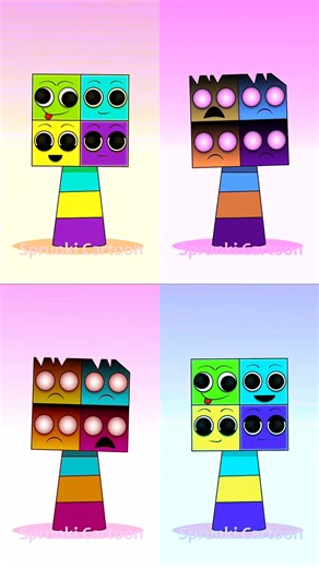 Sprunki Blockie, Cubie, Woodie, and Squarie, Pyramixed Phase 2 #sprunki #incredibox