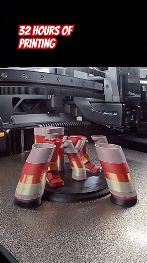 This 3D printed Iron Man took me 32 HOURS! 😤 #3dprinting #flawless #shorts
