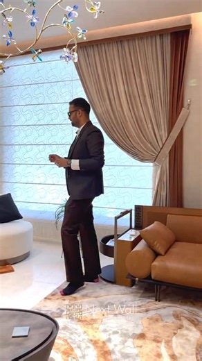 NEXT WALL by Ar.Piyush Mittal on Instagram: "Symmetry isn’t always about mirroring. Here, harmony is created by layering multiple circular elements— across architecture, furniture, and details— allowing the space to feel balanced, calm, and complete. [luxury living ,luxury homes,luxury interiors,architecture,luxury lifestyle,homes india]"