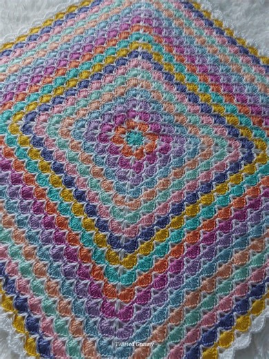 Pastel Breeze Crochet Blanket Pattern. Easy Step-by-step PDF With Photo Array. - Etsy
