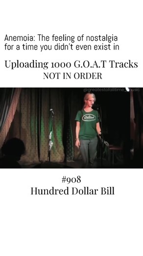 Greatest Of All Time | Music on Instagram: ""Hundred Dollar Bill" (also known as "C-Note", "Gorgeous $100", "Ruby Tuesday", "Nothing More Gorgeous Than a Hundred Dollar Bill", and referred to as "$100 Bill") is an unreleased song by Lana Del Rey. It was recorded in 2009 and first leaked on December 20, 2011. The song is an outtake from the Born to Die sessions. Background In May 2009, Del Rey posted lyrics from the song to her Twitter account.The following month, it was performed as part of a li