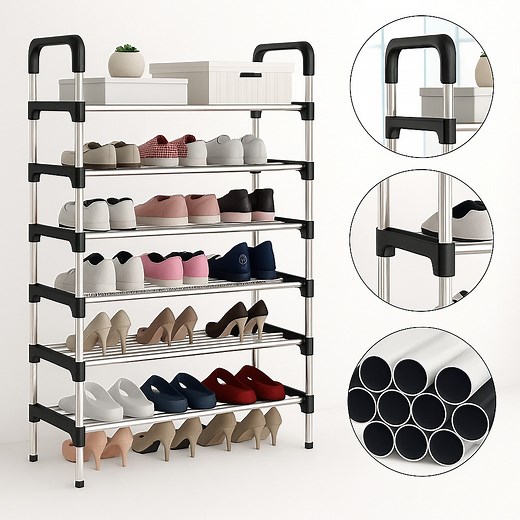 Stainless Shoes Rack मूल्य मात्र रू. 6. Layer =999/- Stainless Shoes Rack बिशेषताहरू: 1. लामाे समय टिकाउ, बलियो र भरपर्दाे। 2. बाक्लाे लेयर भएकाे जुत्ता,चप्पल र्याक। 3. घर, हाेस्टेल, अफिस जहाँ पनि प्रयाेग गर्न उपयुक्त । 4. फाेल्ड गरेर जतापनि लैजान सकिने । 5. खिया नलाग्ने स्टेनलेश स्टिल बाट बनेको Size: L*W*H(60*30*125) ️For more info: Contact: 980-2543359 Call/whatsapp::: 980-254359 अर्डरको लागि आफ्नो नम्बर र ठेगाना छोड्नु होला धन्देबाद Call me for information नेपालको मुख्य मुख्य शहरहरुमा deliver