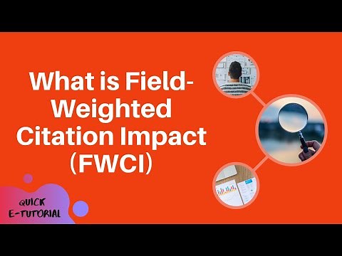 #usm #usmlibrarytv What is Field Weighted Citation Impact FWCI
