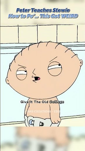 💀 Peter Teaches Stewie How to Pee… This Got WEIRD 😂 (Family Guy Fun Moments) #comedy #familyguy #usa