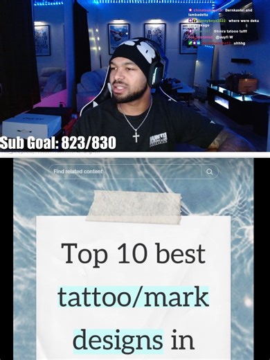 TOP 10 BEST TATTOO/MARK DESIGN IN ANIME! #anime #viral #animetiktok #reggiewill #fyp #animeedit