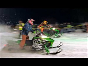 Snowmobile Hill Drags Snow Ridge Ski Resort 1-5-19
