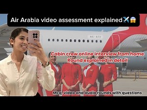 Air Arabia Video Assessment 😱| Air Arabia | #cabincrew#airarabia#airhostess#viral#cabincrewjobs