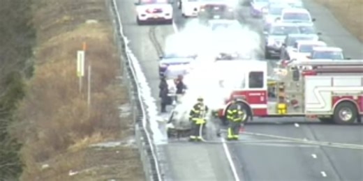 Route 9 south reopens in Cromwell following closure for vehicle fire