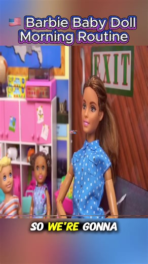 🇺🇸 Barbie baby doll morning routine — waking up, getting ready, and starting the day with pure cuteness. 🍼🌸 #fyp #explore #history #science #trendingvideos part 3
