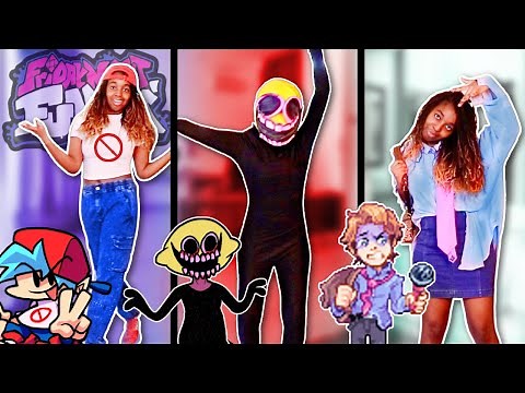 Dressing Like FRIDAY NIGHT FUNKIN' Characters! (Boyfriend, Pico, Tankman, Senpai, and more) - Shonyx