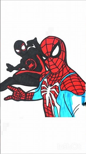 How To Draw draw Spider - man #drawing #spiderman #art #howtodraw #spiderman4 #shorts #coloring
