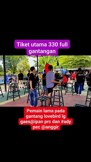 Tiket utama 330 full gaes... Dan pemain lama pada trun gantang lovebird lagi...#viral #fyp #trending | Ardhi Robocop