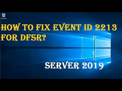 HOW TO FIX Event ID 2213 FOR DFSR?