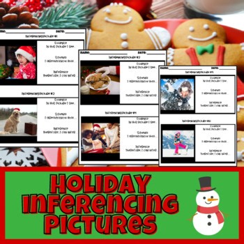 Christmas Inferencing | Inferencing with Pictures | Inference Photographs