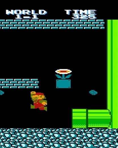 NES Mario YY World 1-1 Secret Shortcut Trick #nintendo #games
