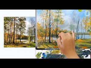 油畫風景教學公開課Oil Painting Landscape Teaching
