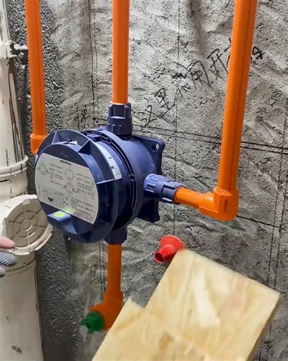 Perfect Installation Of Water Measuring Equipment #WaterFlowMeter #PipeFitting #PlumbingWork #SmartInstallation #FlowMeasurement | lamaestramiel