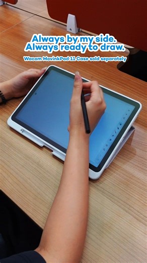 ✨ Sleek. Portable. Always with me. With the Wacom MovinkPad 11 case, creativity fits right into your everyday. Note: Wacom MovinkPad 11 Case sold separately #WacomMovinkPad11 #DigitalArtAnywhere | Wacom Malaysia