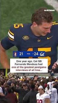 Fernando Mendoza was hyped after beating Stanford in The Big Game 🐻