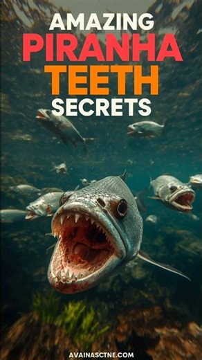 Amazing Piranha Teeth Secrets! #shorts #discovery #deadly