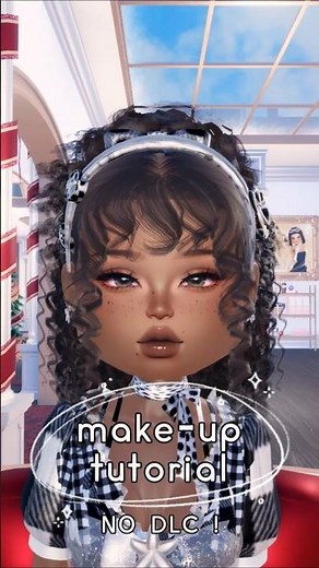 custom makeup tutorial in dti ⋆˚꩜｡⠀ 𓈒 𓈒 #dresstoimpress #dti #roblox