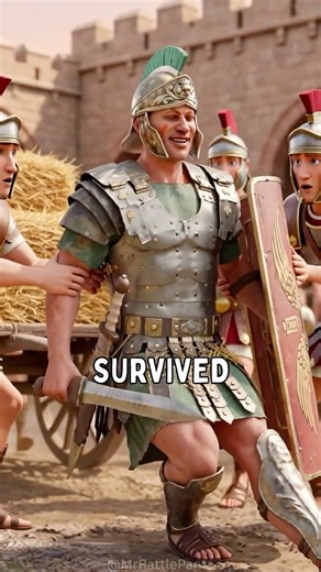 The Ancient Soldier Who Survived A Catapult Hit 😨#science #ancient