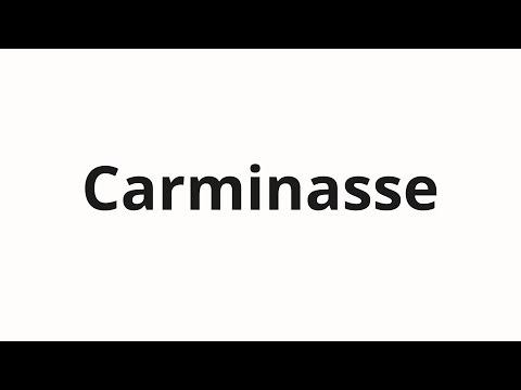 How to pronounce Carminasse