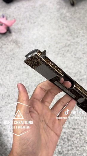 The Whole Process of Laser Engraving and Gold Plating | Kern Creations