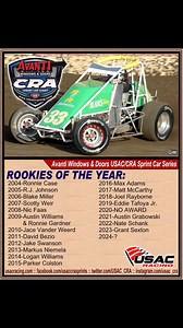 USAC/CRA Rookies of the Year - Part 1 #USAC #USAC410 #usacnation #usacracing #usaccra #usacsprints #usaccrasprints #sprintcar #racing #avanti #avantiwindows #woodlandautodisplay #flowdynamics #billsjerky #wcfriendcompany #inmemoryofjimandchetgardner #factorywraps #sextonfireprotection #mohavevalley | USAC CRA Sprint Car Series