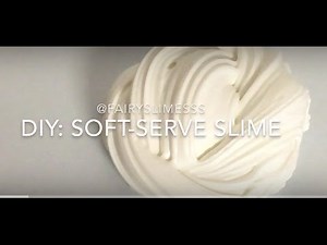 Easy DIY Soft-Serve Slime + How to Swirl Slime! | Fairyslimesss 2017