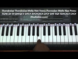 Thendrale Thendrale - Piano Tutorial - Kadhal Desam | 1200 SONGS/PDF BOOK @399/- 7013658813