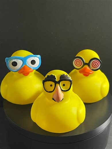 Personalized Funny Face Rubber Duck With Glasses - Gag Gift - Etsy